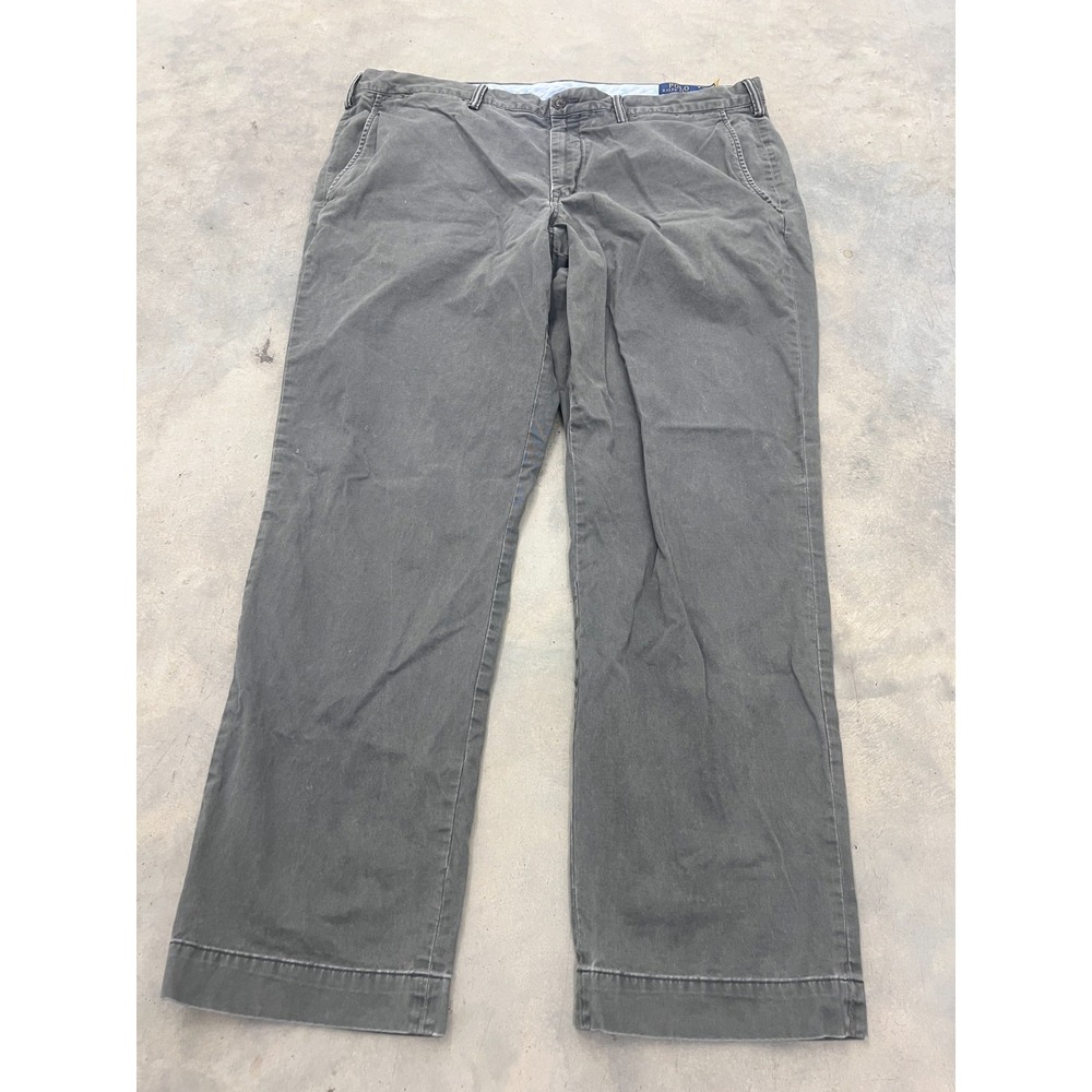 Polo Ralph Lauren Pants Mens 40/32 Gray Stretch Straight Fit Trousers Business‎